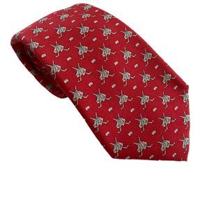 Boy's Vineyard Vines Red Tie Ice Hockey Pattern